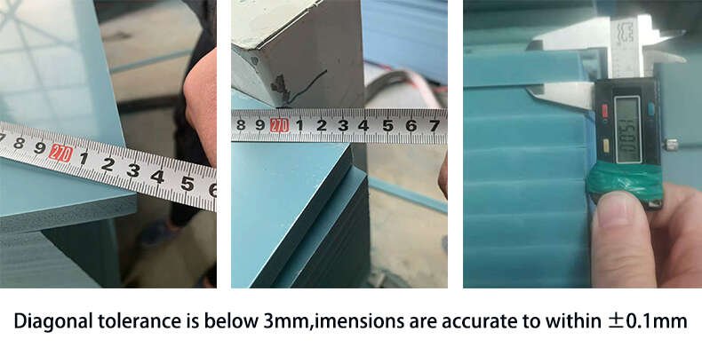 The dimensional tolerances of the pvc formwork are very tight 